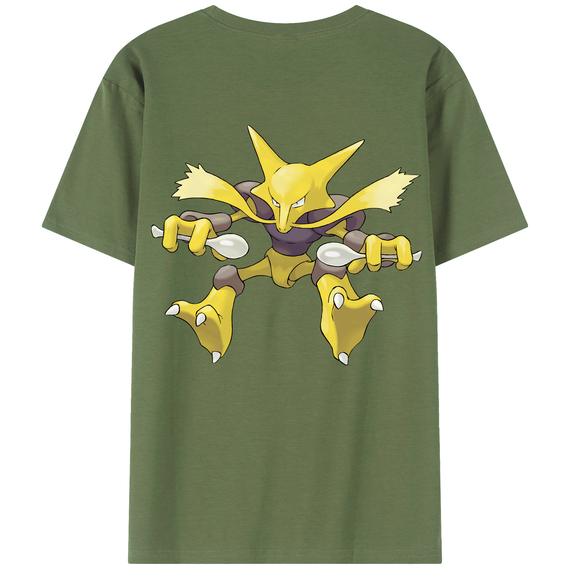（画像用） ポケットモンスター Pokémon 綿100％ メンズ半袖Tシャツ（バックプリント） 通気性